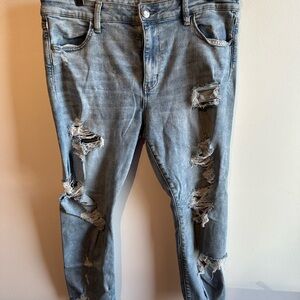American Eagle Hi-rise Jegging Crop Next Level Stretch (Light Wash)